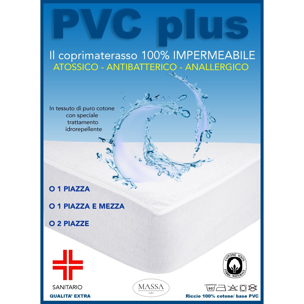 Coprimaterasso gommato antiurina in PVC sanitario per problemi di  incontinenza Misura 1 PIAZZA