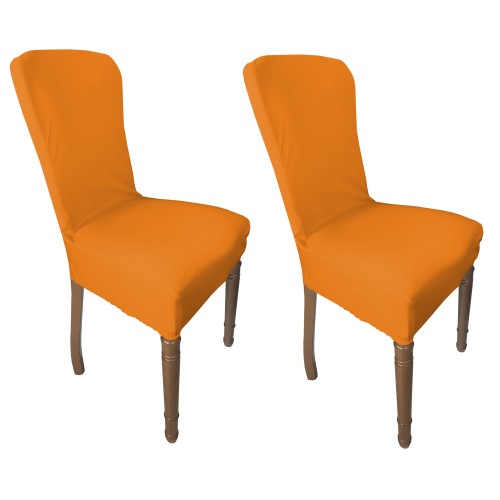 couverture orange de siège extensible