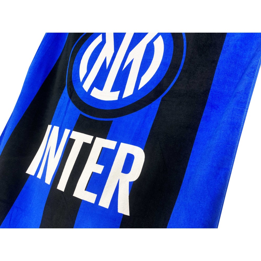 Telo mare F.C Inter ufficiale 70x140 cm spugna di cotone. N10