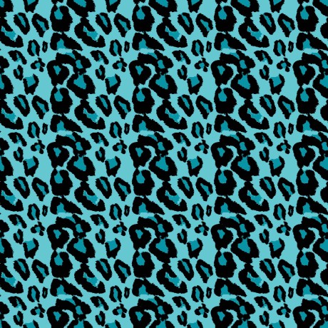 Serviette de lit léopard bleu