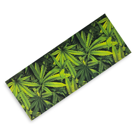 Tapis vert feuilles de marijuana