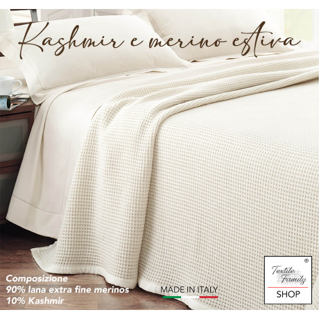 Couverture fabriquée en Italie, douce et respirante pour le printemps-été