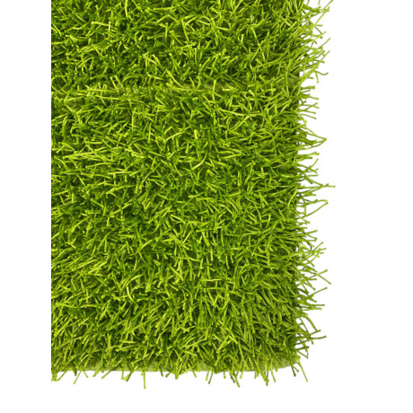 Tapis Shaggy vert moderne -...