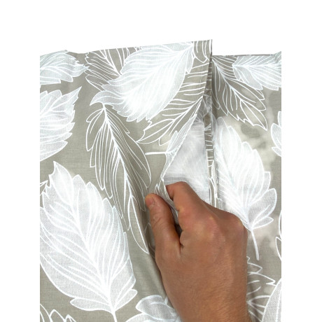 Emballage d’origine du couvercle de la feuille beige