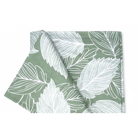 1 couvre-feuille carré vert en coton Fabriqué en Italie