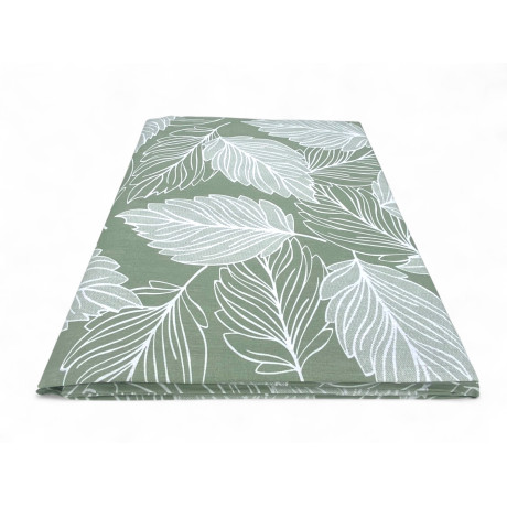 1 couvre-feuille carré vert en coton Fabriqué en Italie