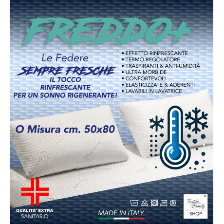 Federa singola Ice-Touch rinfrescante 50x80 cm in tessuto termoregolante