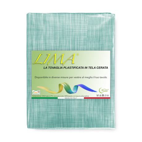 Nappe plastifiée Acqua Marina – Texture, détail et surface brillante