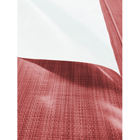 Rote Rückenlehne der Tischdecke – rutschfestes Fleece-Detail für den Tisch