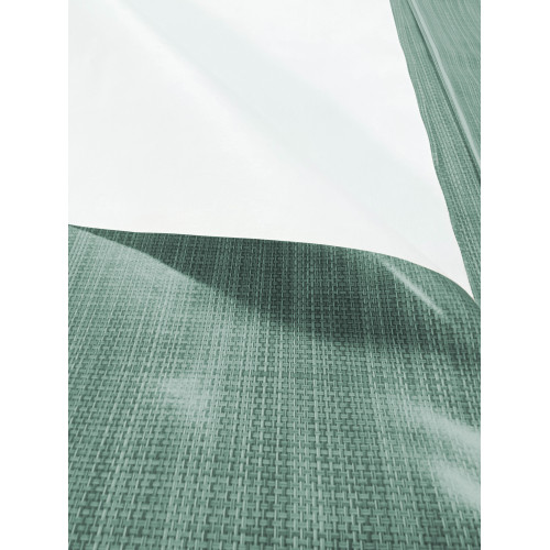 Tissage effet tissu en gros plan – Nappe plastifiée vert foncé