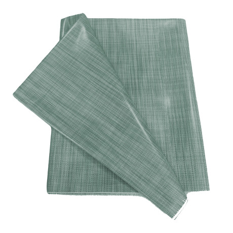 LIMA Dark Green folded tablecloth – Shiny plasticized surface