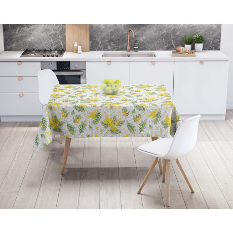 LIMA Mimosa Tischdecke – Aussichtsset in moderner Küche – PVC-Leineneffekt