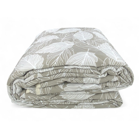 Beige Leaf Quilt - Leichte Steppdecke aus Mikrofaser für die Zwischensaison - Made in Italy