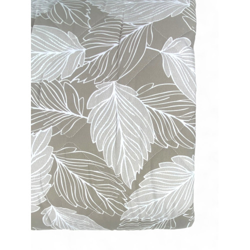 Copriletto leggero Foglie Beige - Disponibile in tre misure per ogni esigenza