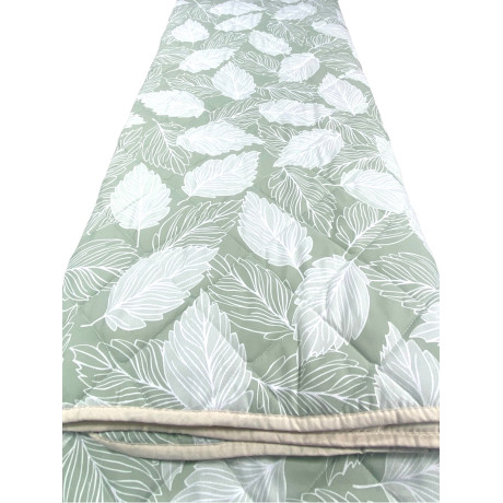 Green Leaves Light Bedspread - Available for single, queen-size and double bed