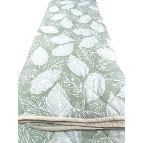 Colcha ligera Green Leaves - Disponible para cama individual, tamaño queen y cama doble