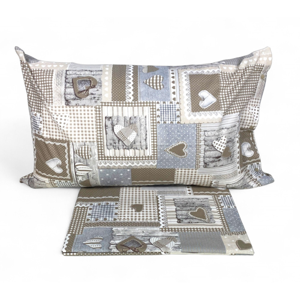 Housse de couette tyrolienne aprica beige coeurs Housse de couette tyrolienne aprica beige coeurs