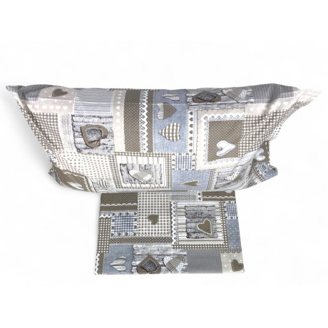 Tyrolean handcrafted duvet cover set, pillowcase included, mountain atmosphere