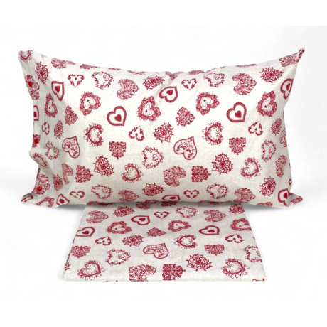 DRAP COMPLET MIROS coeur...