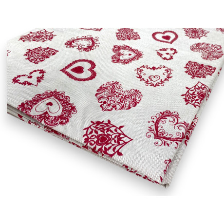 DRAP COMPLET MIROS coeur...