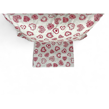 DRAP COMPLET MIROS coeur...