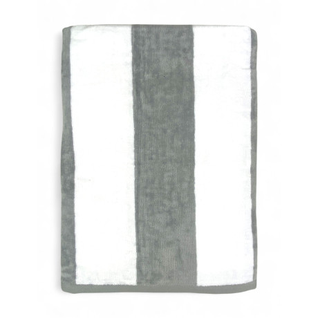 Forte dei Marmi jacquard beach towel grey stripes 90×165 cm in cotton terry