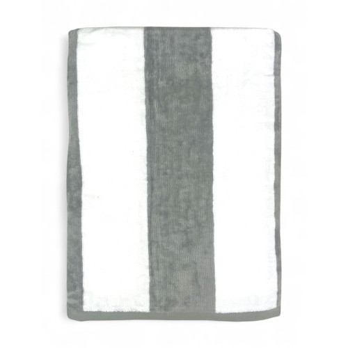 Forte dei Marmi Jacquard Strandtuch grau gestreift 90×165 cm aus Baumwollfrottee