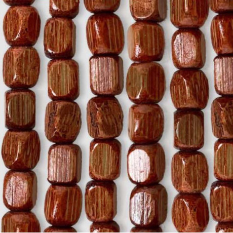 Rideau de porte intérieur en bois marron avec fils de bambou