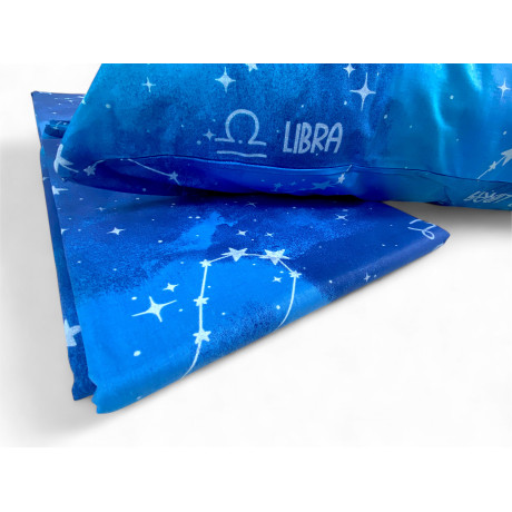 Libra pillowcase with click clac buttons – cosmic and relaxing atmosphere