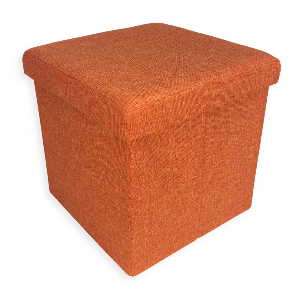 Borgione Pouf soffice quadrato arancione – Giochi e Prodotti per l'Età  Evolutiva