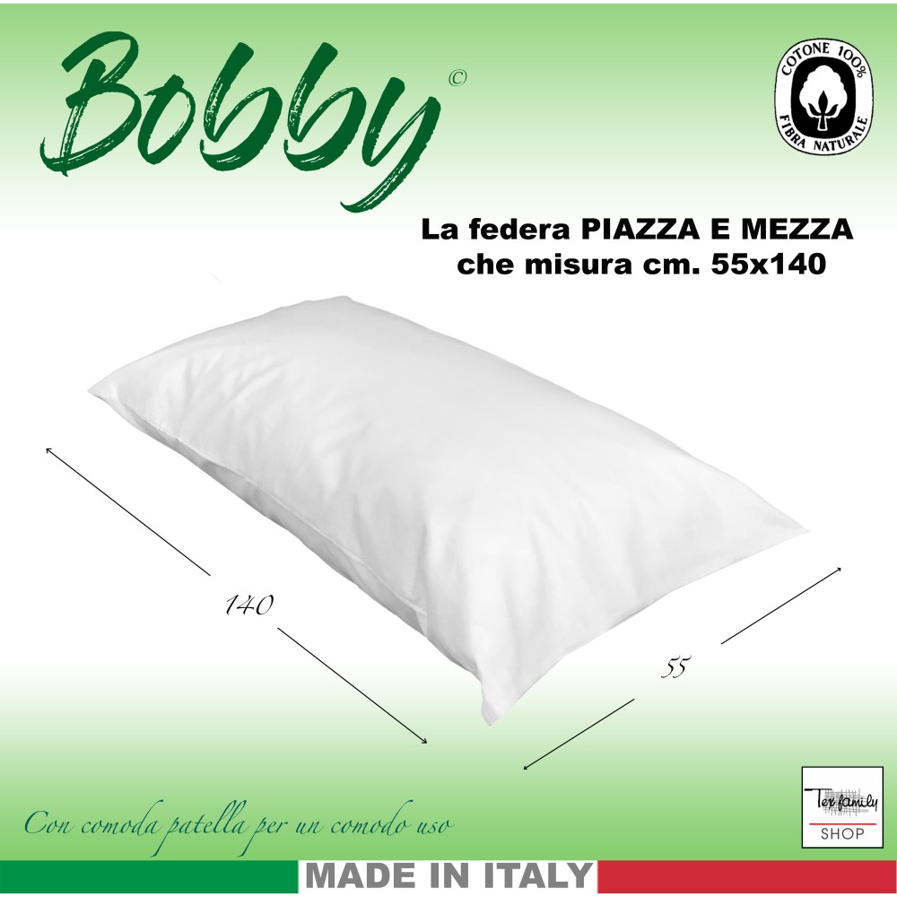 FEDERA BOBBY una piazza e mezza MISURA cm. 55 X 140 Colore Bianco