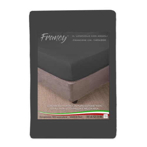 SÁBANA BAJERA FRANCY GRIS OSCURO FRANCÉS 1 MAXI Y MEDIO GRANDE