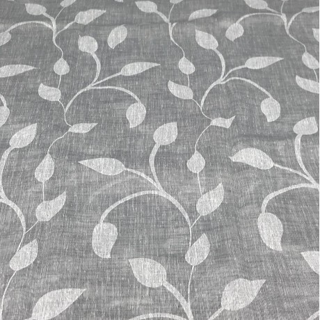 PAIR OF ADJUSTABLE CURTAIN GLASS WAIST GREY