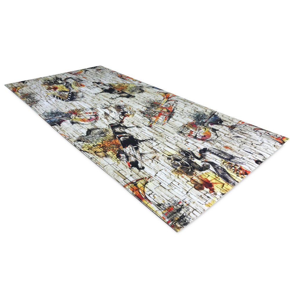 Antidérapant tapis de cuisine en coton, indestructible, imprimé